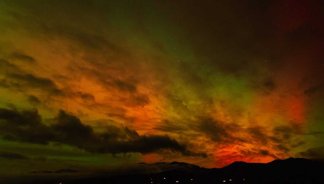 aurora borealis over the Methow Valley